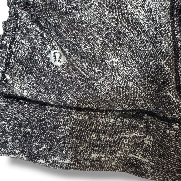 Lululemon Cypress Kiss Half Zip Pullover Jacket Rush Jacquard Black White Size 4 - Picture 7 of 8